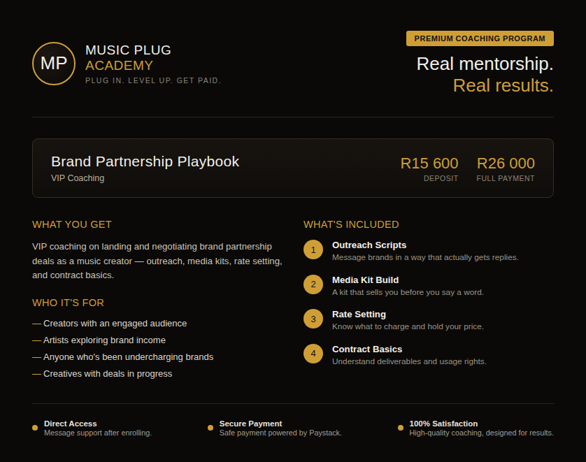 Brand Partnership Playbook (VIP Coaching)